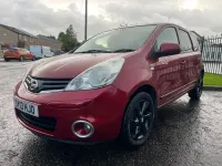 Used Nissan Note N-TEC 88 HP (64 kW) 2013 Red Hatchback