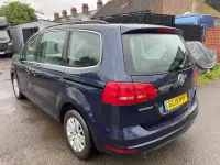 Used VW Sharan SE 140 HP (102 kW) 2015 Blue MPV