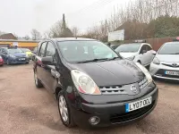 Used Nissan Note SE 110 HP (80 kW) 2007 Black Hatchback