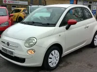 Second-hand Fiat 500 Pop 69 CP (50 kW) 2009 Alb Cabrio