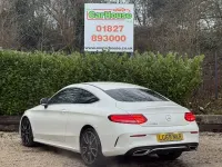 Used Mercedes C300 AMG line 245 HP (180 kW) 2019 White Coupe