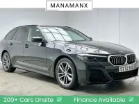 Used BMW 530e M Sport 2022 Black sapphire metallic paint Estate