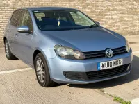 Used VW Golf VI SE 105 HP (77 kW) 2010 Blue Hatchback