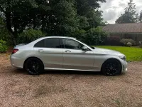 Used Mercedes C220 AMG line 194 HP (142 kW) 2021 Silver Sedan