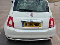 Used Fiat 500 Lounge 2016 White Hatchback