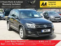 Used VW Tiguan R-line Edition 150 HP (110 kW) 2016 Black SUV