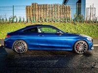 Used Mercedes C250 AMG Line Premium 204 HP (150 kW) 2016 Blue Coupe