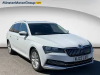 Used Skoda Superb SE Technology 218 HP (160 kW) 2022 White Estate
