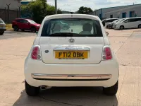Used Fiat 500 Lounge 69 HP (50 kW) 2012 White Hatchback