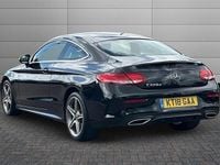 Usado Mercedes C220 AMG line 170 HP (125 kW) 2018 Preto Coupé