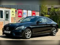 Used Mercedes C220 AMG line 170 HP (125 kW) 2018 Black Coupe