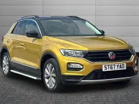 Used VW T-Roc Design 150 HP (110 kW) 2018 Yellow SUV