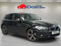 Used BMW 118 Sport Line 136 HP (100 kW) 2018 Black Hatchback