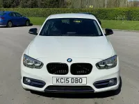 Begagnad BMW 116 Sport Line 2015 Vit Halvkombi