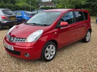 Used Nissan Note Tekna 110 HP (80 kW) 2008 Red Hatchback