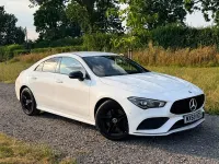 Used Mercedes CLA220 AMG line 190 HP (139 kW) 2019 White Coupe