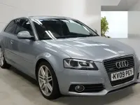 Used Audi A3 S-Line 200 HP (147 kW) 2009 Silver Hatchback