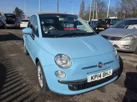 Usado Fiat 500C Lounge 69 HP (50 kW) 2014 Azul Cabrios