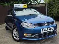 Used VW Polo SE 75 HP (55 kW) 2015 Blue Hatchback