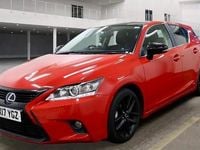 Used Lexus CT200h Sport Line 2017 Red/black Hatchback