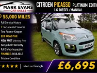 Used Citroën C3 Picasso Platinum 100 HP (73 kW) 2016 Blue MPV
