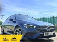Used Mercedes CLA180 AMG Line Premium Plus 136 HP (100 kW) 2021 Blue Coupe