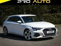 Used Audi A3 Sportback S-Line 2021 White Hatchback