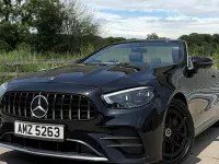 Used Mercedes E220 AMG Line Premium 194 HP (142 kW) 2021 Black Cabriolet