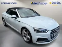 Used Audi A5 Cabriolet S-Line 190 HP (139 kW) 2019 White Cabriolet