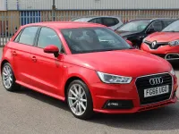 Used Audi A1 Sportback S-Line 125 HP (91 kW) 2016 Red Hatchback
