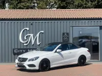 Begagnad Mercedes E220 AMG line 2016 Vit Cab