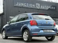 Used VW Polo Match 88 HP (64 kW) 2016 Blue Hatchback