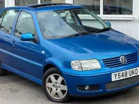 Used VW Polo SE 75 HP (55 kW) 2001 Blue Hatchback