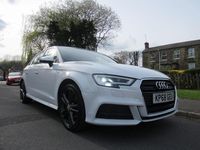 Used Audi A3 Sportback S-Line 2018 White Hatchback