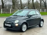 Used Fiat 500 Pop 69 HP (50 kW) 2009 Black Cabriolet