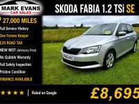 Used Skoda Fabia SE 90 HP (66 kW) 2015 Silver Hatchback