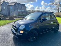 Used Fiat 500 Lounge 2012 Black Cabriolet