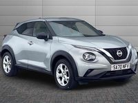 Used Nissan Juke N-Connecta 117 HP (86 kW) 2020 Blade silver with pearl black roof SUV