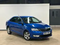 Used Skoda Rapid SE 90 HP (66 kW) 2014 Blue Hatchback