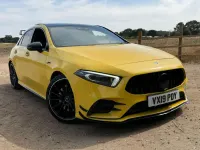 Used Mercedes A35 AMG Premium Plus 2019 Yellow Hatchback