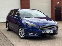 Used Ford Focus Titanium 123 HP (90 kW) 2017 Blue Estate