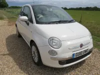 Used Fiat 500 Lounge 69 HP (50 kW) 2010 White Hatchback