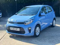 Used Kia Picanto 83 HP (61 kW) 2018 Blue Hatchback