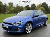 Begagnad VW Scirocco R-line 2017 Blå Sportkupé