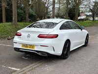 Used Mercedes E220 AMG line 2018 White Coupe