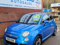 Used Fiat 500 S 69 HP (50 kW) 2015 Blue Hatchback