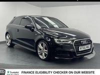 Used Audi A3 S-Line 110 HP (80 kW) 2016 Black Hatchback