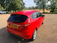 Used Ford Fiesta Titanium 96 HP (70 kW) 2010 Red Hatchback