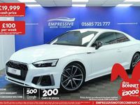 Used Audi A5 S-Line 190 HP (139 kW) 2021 White Coupe