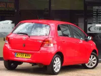 Used Toyota Yaris 101 HP (74 kW) 2009 Red Hatchback
